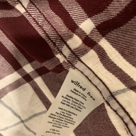 SOLD π Wilfred Free Aritzia Plaid Flannel - Picture 5 of 5